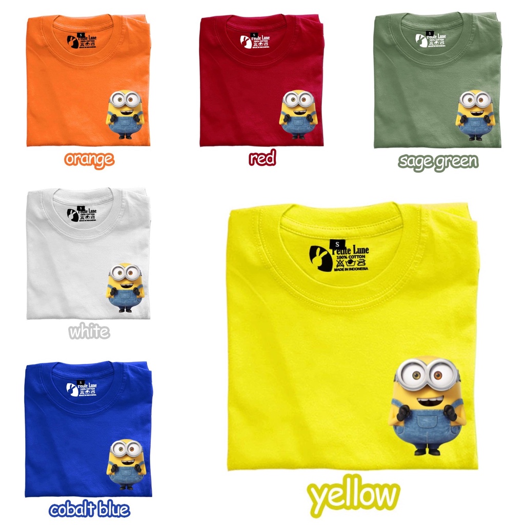 Kaos Anak Setelan MINIO* Kecil Despicbl ME Pisang Banana Lucu Anime Kartun Bagus Sablon Digital