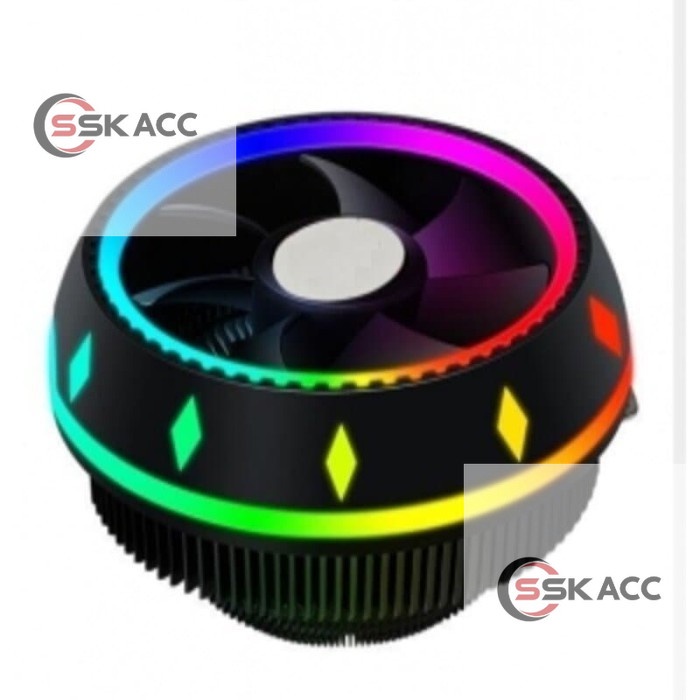 CPU FAN Cool Storm UFO RGB Fan Processor PC Intel Kipas Procesor AMD