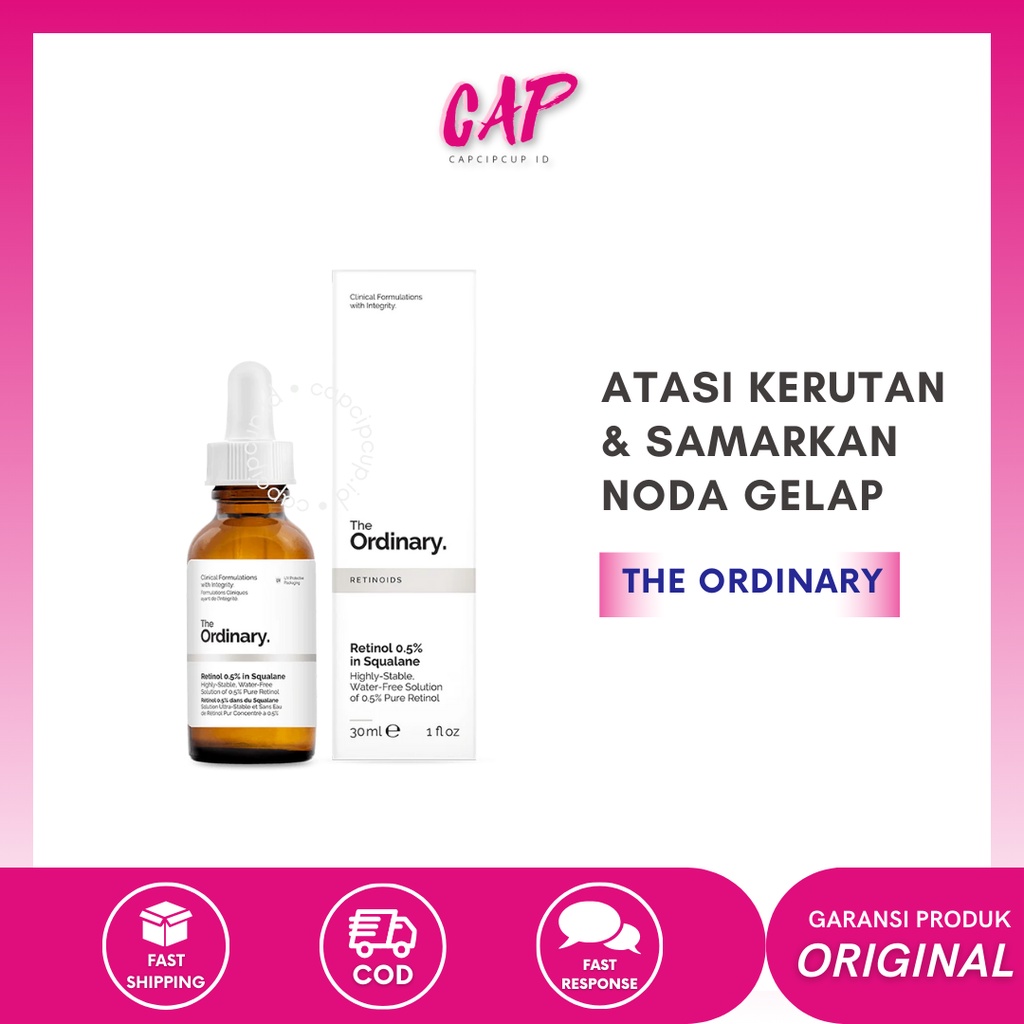 CAP - THE ORDINARY Retinol 0.5% In Squalane 30ml Original