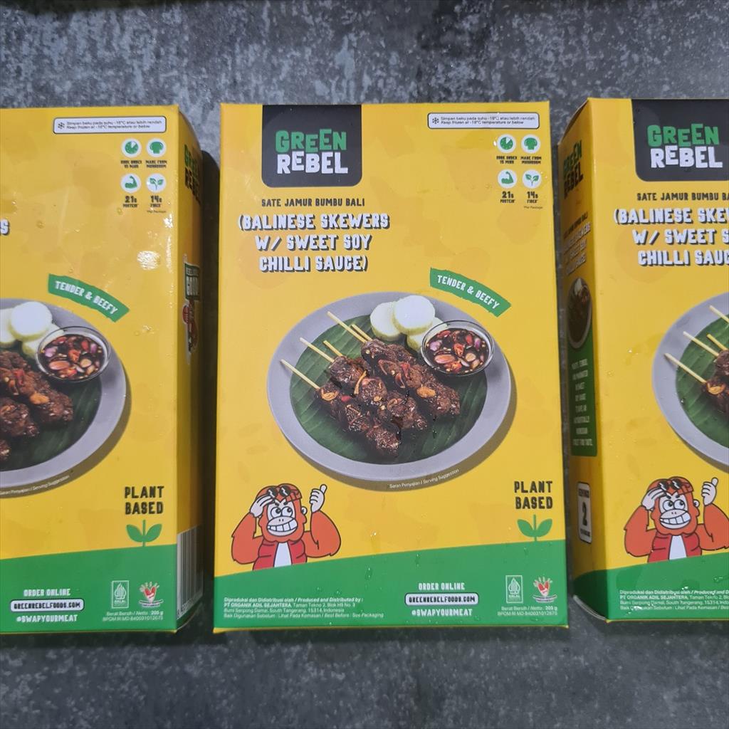 

Green Rebel Balinese Skewer Sate Daging Vegetarian Plant Based Meat