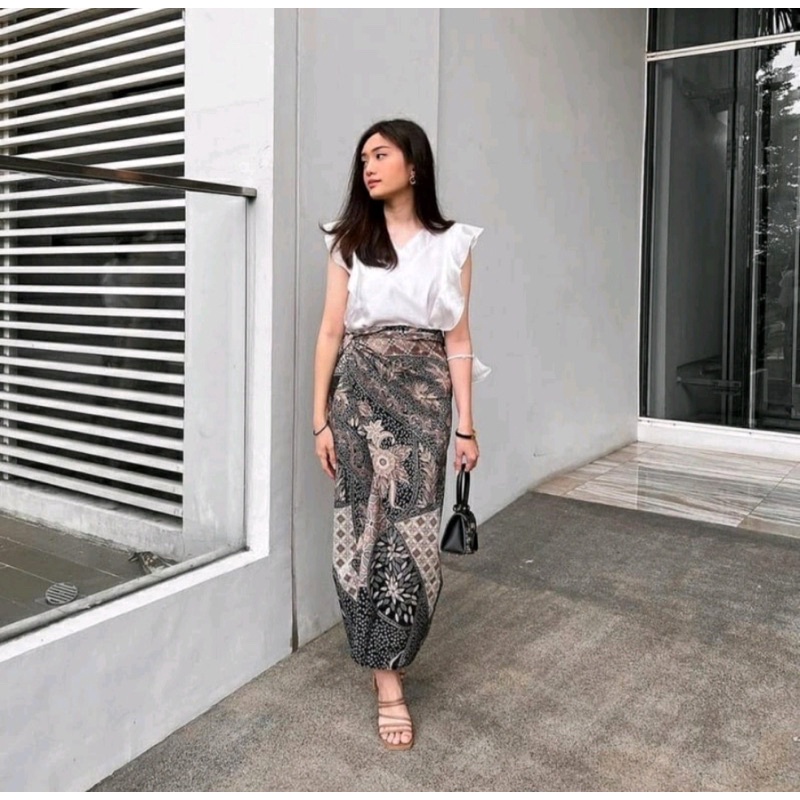 (50 Motif) Rok lilit batik modern motif terbaru / kain batik floral / rok serut batik / Rok Batik Ba