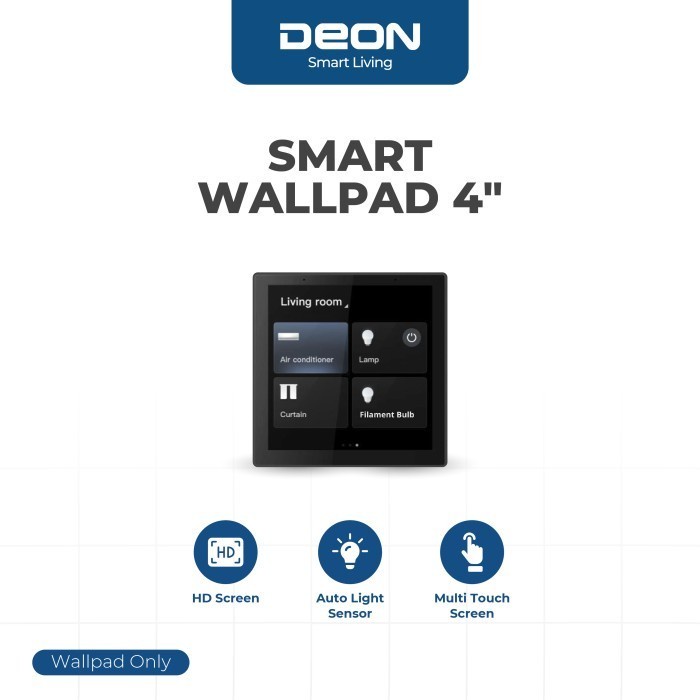 

TERPERCAYA DEON Smart Wallpad 4 Inch / Touch Screen Wallpad 4 Inch