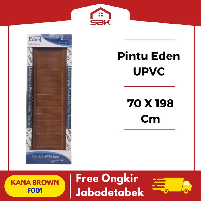 Pintu Kamar Mandi UPVC 70x198 Full UPVC KANA Eden