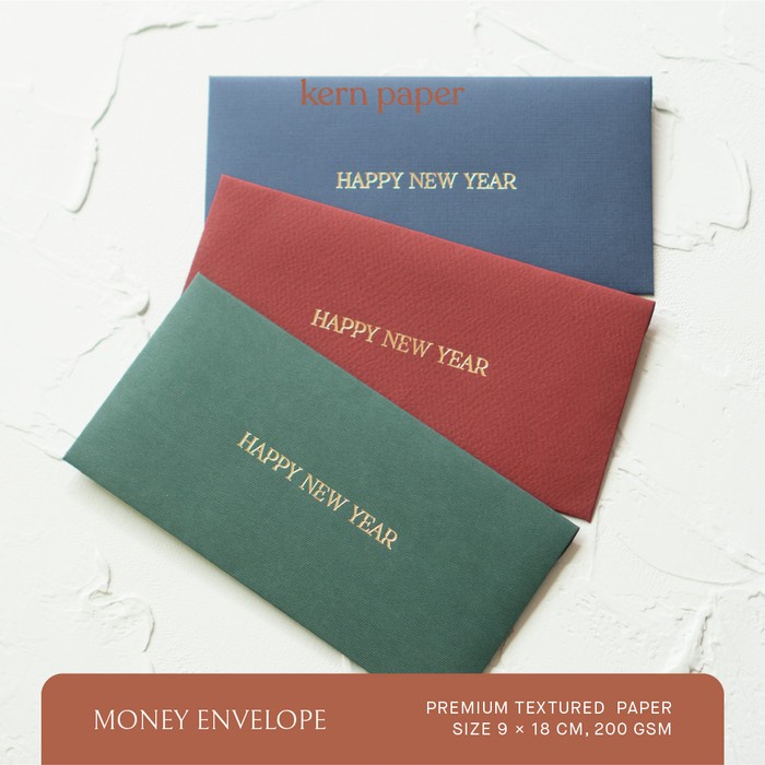 

Money Envelope - Happy New Year | Angpao CNY Chinese New Year Imlek - Maroon, with sticker