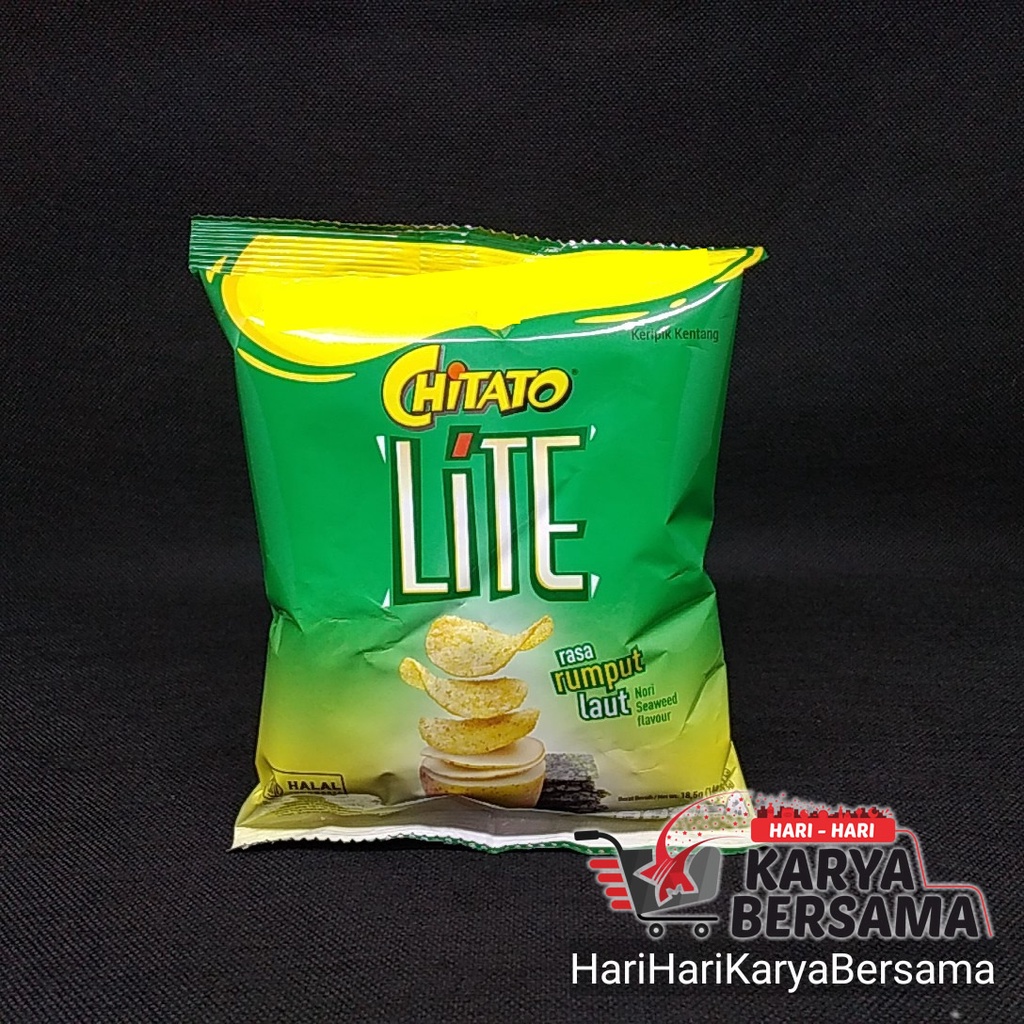 

KERIPIK KENTANG CHITATO LITE NORI SEAWEED FLAVOUR 18.5GR