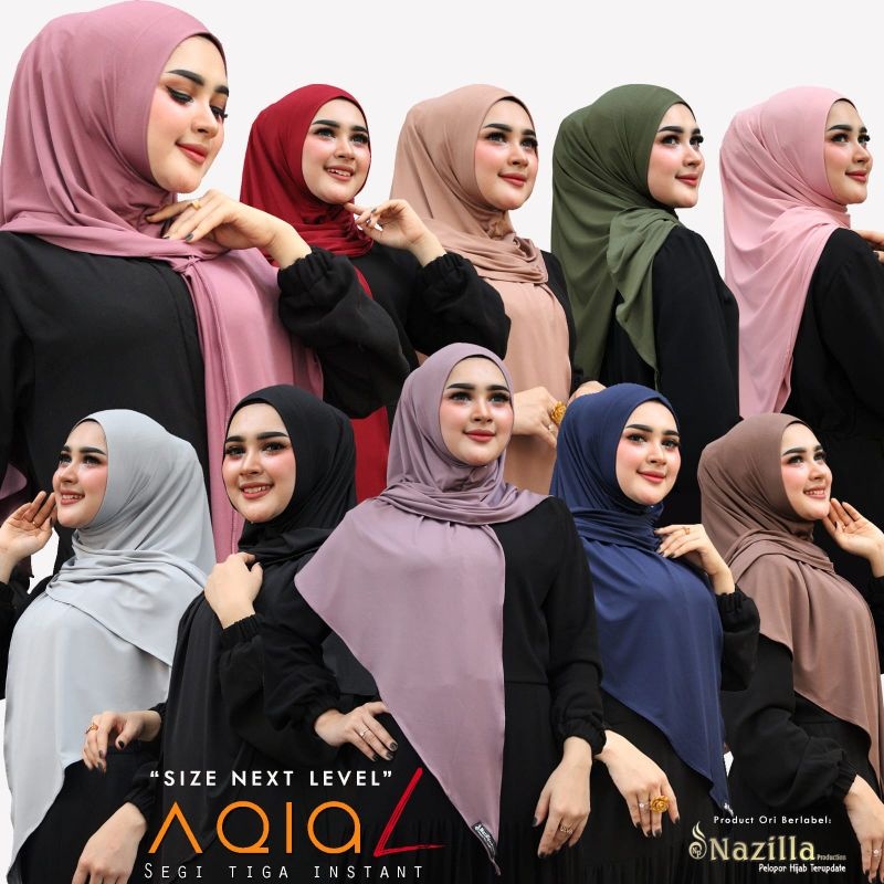 JILBAB HIJAB SEGITIGA INSTAN BAHAN JERSEY KOREAN PREMIUM