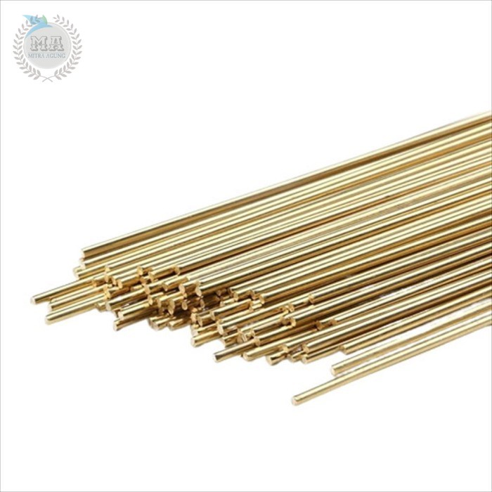 RUSH KAWAT LAS TEMBAGA KUNINGAN 3 MM X 1 METER MADE IN JERMAN OLS PROMO KAWAT LAS TEMBAGA KUNINGAN