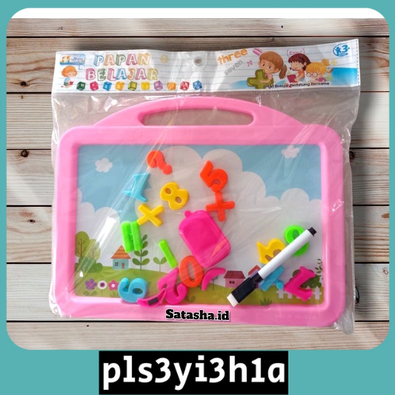 

MB 02 MAINAN ANAK EDUKASI PAPAN TULIS PLUS ANGKA MAGNET / MAINAN ANAK DRAWING BOARD + ANGKA MAGNETIC