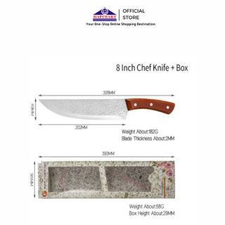 Pisau Dapur Stainless Steel Chef Damascus Pattern/Pisau Dapur Chef Damascus/Pisau Koki Damascus Deng