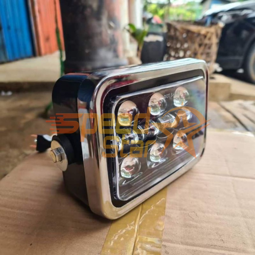 Lampu Led Motor Daymaker Kotak Headlamp Predator Original COD