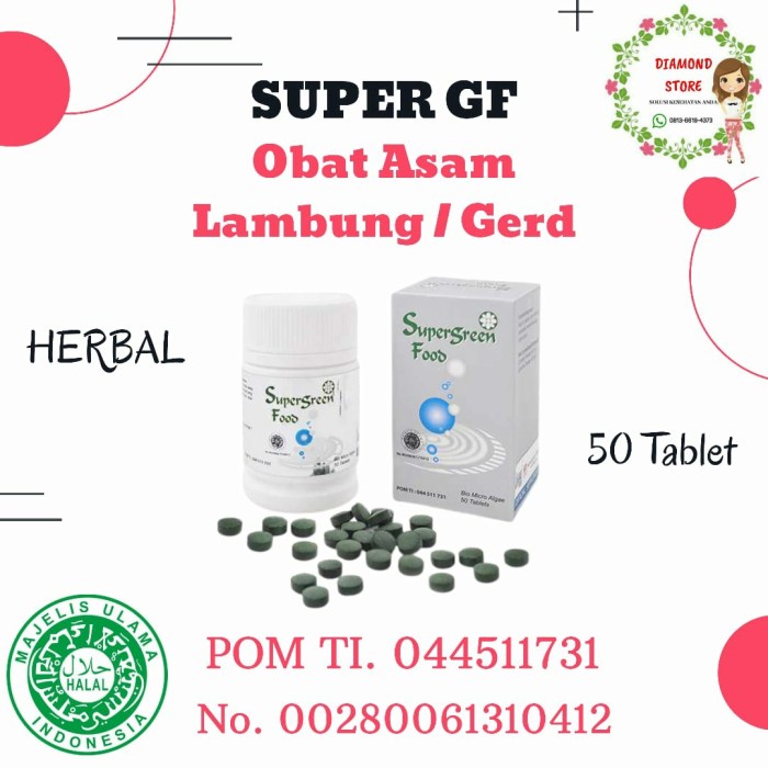 [ READY STOCK ] Super GF SGF Super Green Food / Asam Lambung / Herbal / ORI 100%