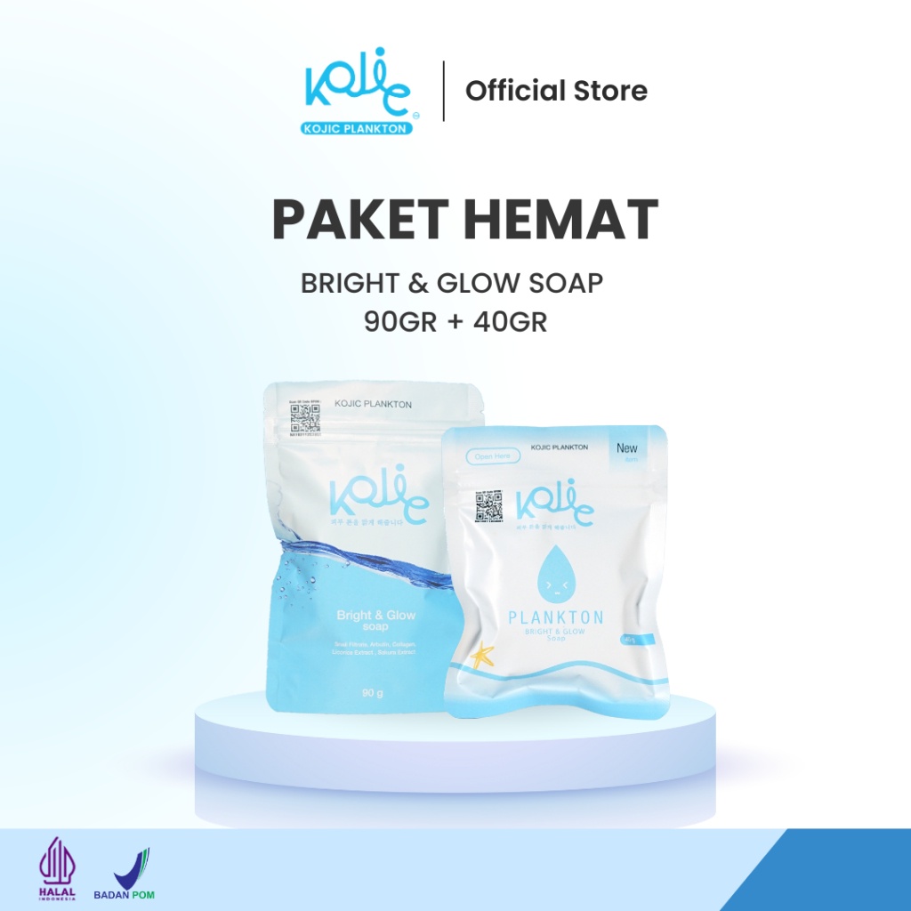 [PAKET HEMAT] KOJIC PLANKTON SOAP 40 GR + SOAP 90 GR