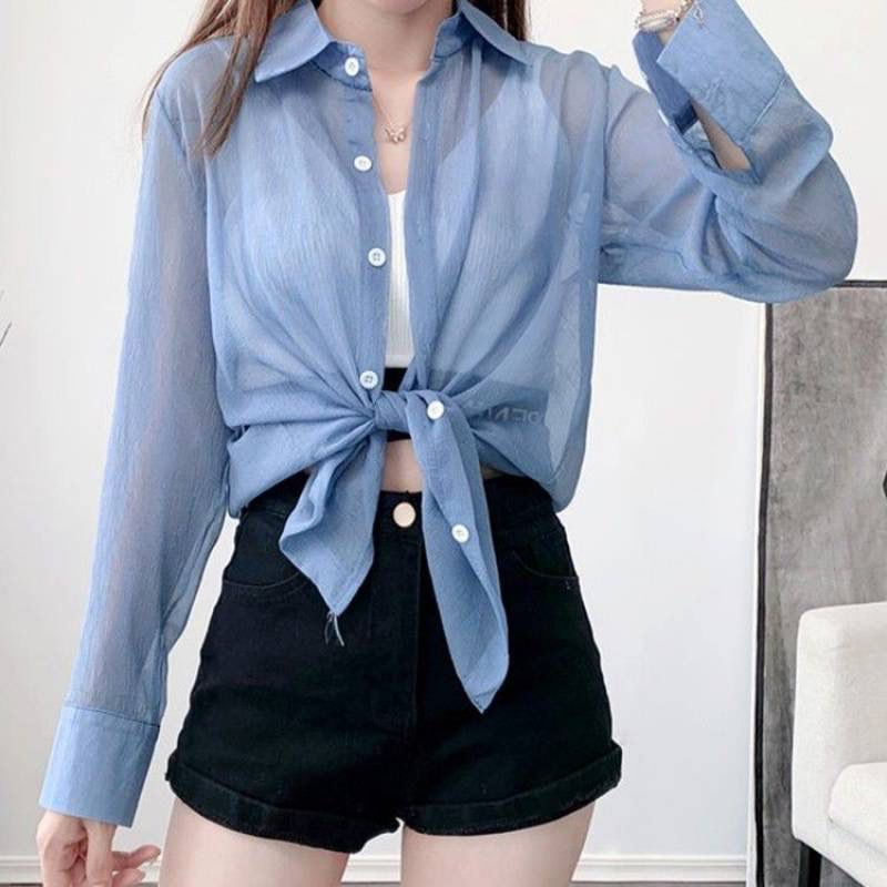 04276 KEMEJA SIFON POLOS WANITA PREMIUM ATASAN KEMEJA POLOS SIFON BELAH DEPAN 6W BASIC POLOS