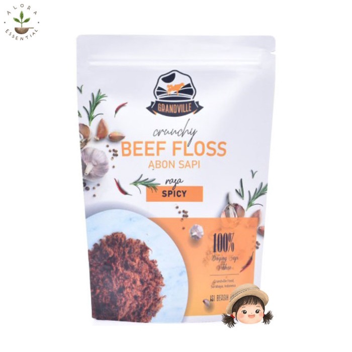 

Grandville Abon Sapi Ayam Crunchy – Abon Anak Non MSG Halal MPASI - Ayam