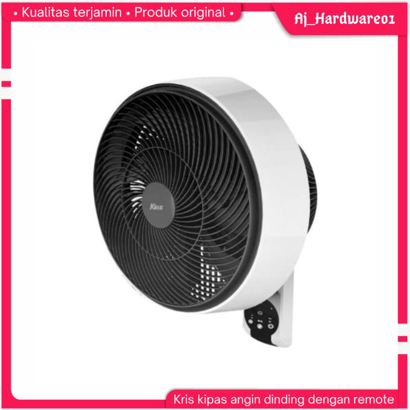 Krisbow Kipas Angin Dinding Dengan Remote 65 Watt