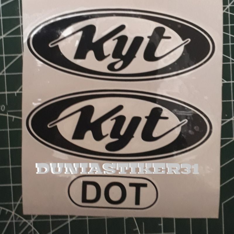 stiker helm kyt, DOT