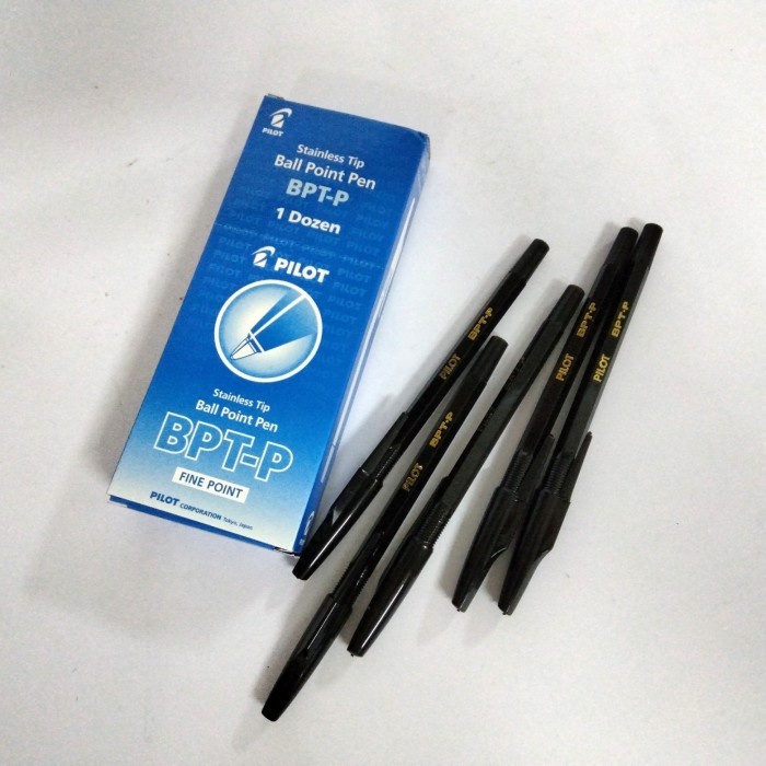 

RK Ballpoint PILOT BPT-P Hitam 12 Pcs