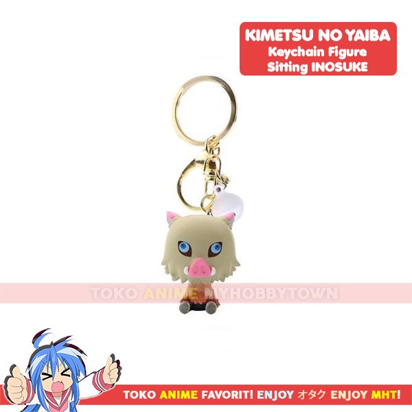 Gantungan Kunci Figure Anime Chibi Kimetsu no Yaiba Demon Slayer - Inosuke