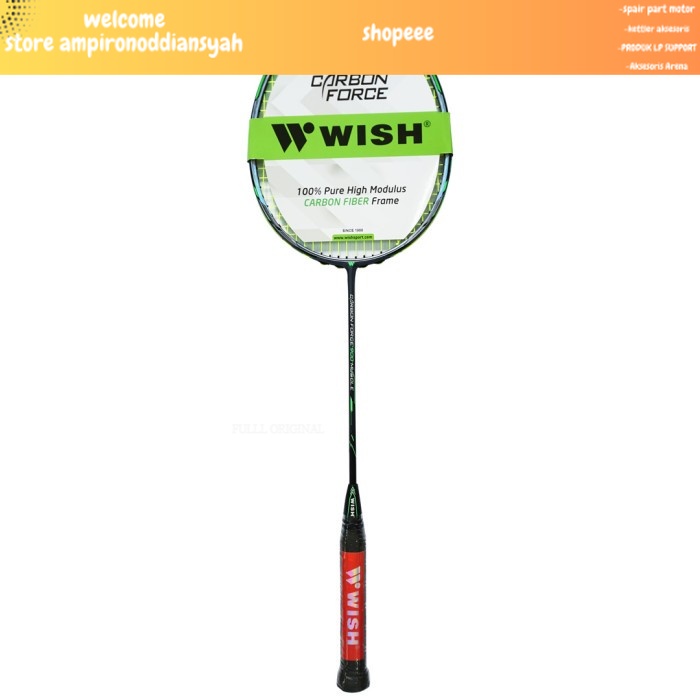 Wish Badminton Racket Carbon Force 900 Muscle Raket Bulu Tangkis REAL  ORIGINAL SEPERTI GAMBAR raket