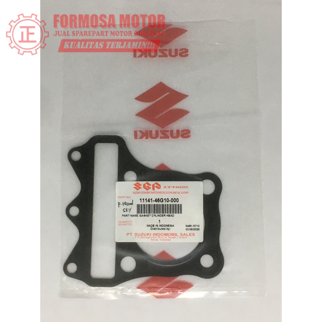 PAKEN HEAD SUZUKI SKYDRIVE SPIN SKYWAVE 11141-46G10-000 ORIGINAL