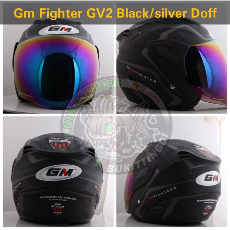 HELM GM FIGHTER GV2 HELMET