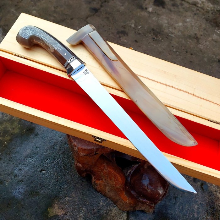 PISAU SEMBELIH BAJA SLD D2 JAPAN FULL TANDUK BULE 30 CM