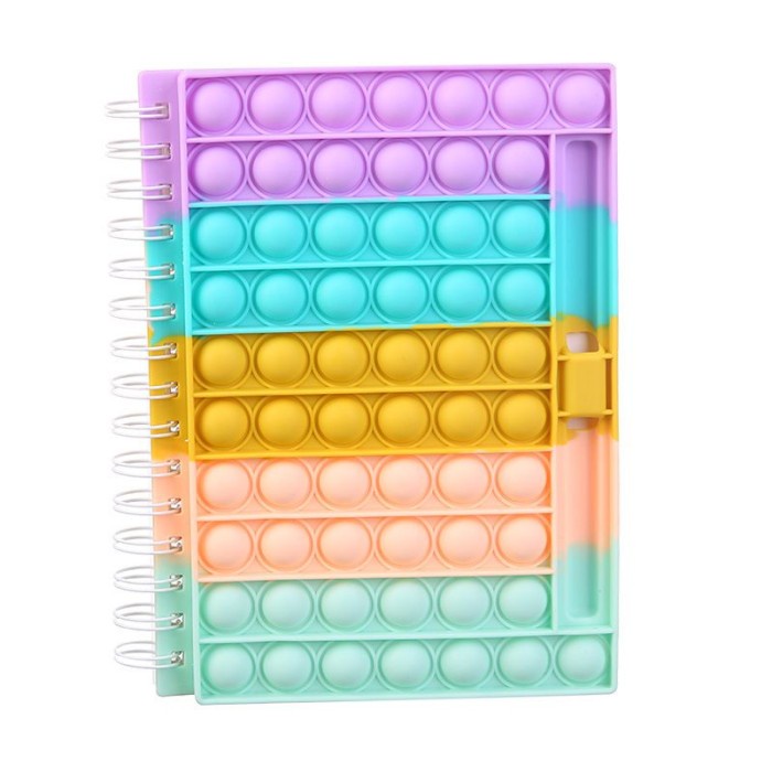 

Notebook Pop it / Buku Tulis dengan mainan Pop it - Pink S 50hl