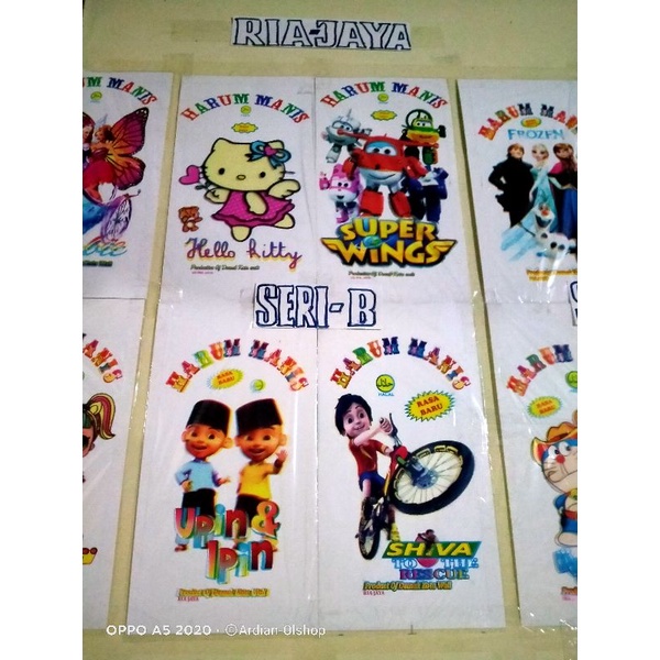 

PLASTIK HARUM MANIS | ISI 100 | 4 KARAKTER | SERI LENGKAP | TERMURAH |TERLARIS | RIA JAYA | SAPUTRA