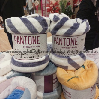 [I-ONE] Selimut Pantone Selimut lembut nyaman dan hangat ukuran 150x200cm WMO - RANDOM