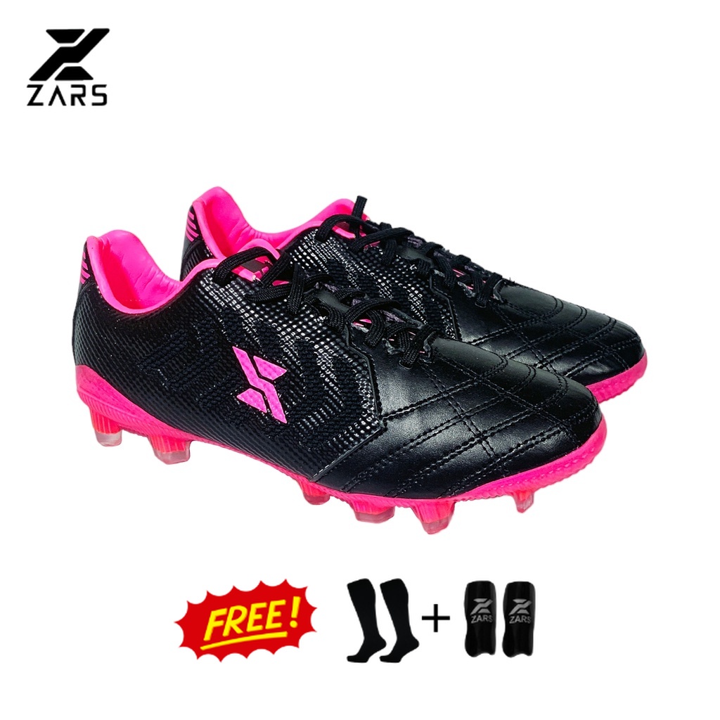 Zars Sepatu Sepakbola Evo Infinity Black Pink FG