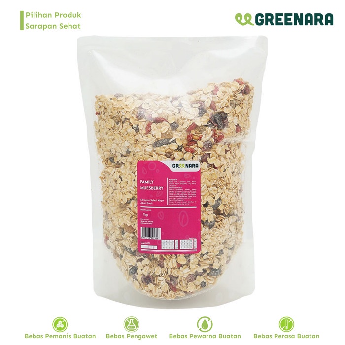 

[PREMIUM] Family Muesberry 1kg / Sarapan Sehat KUALITAS TERBAIK