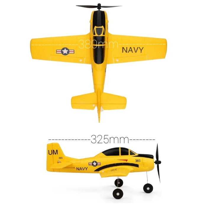 SALE RC Pesawat Trojan T-28 A210 Gyro 6axis RTF Pesawat super stabil Termurah