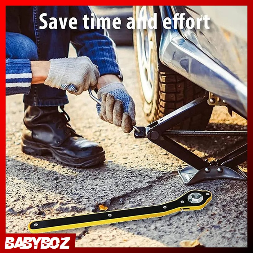 BABYBOZ - Kunci Pas Dongkrak Mobil Ratchet Wrench Rocker - GS205 - Black