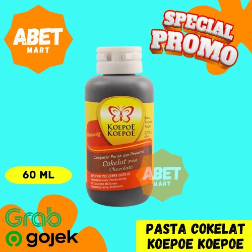 

Pasta Koepoe Koepoe Coklat 60 Ml - Kupu 60ml Perasa Makanan Perisa