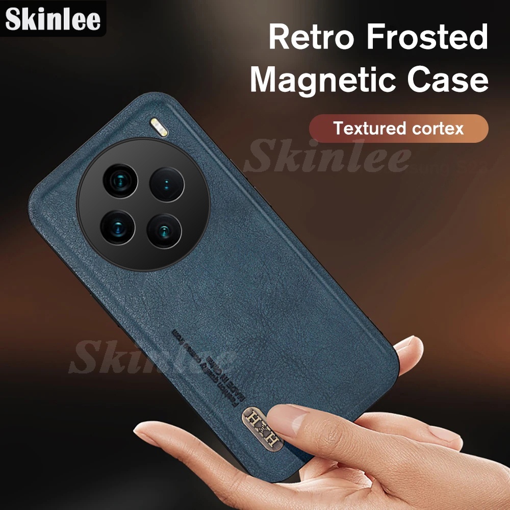 For VIVO X100 Pro V60 Lite Casing Case Premium Matte Leather All-Inclusive Shockproof Phone Cover fo