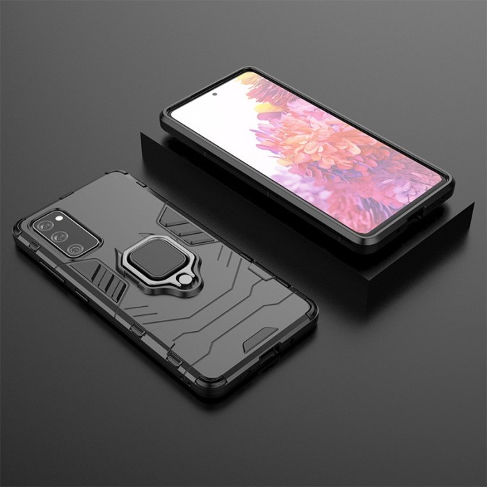 Soft Case Samsung S20 FE Panther Ring Bracket Stand Magnetic Casing