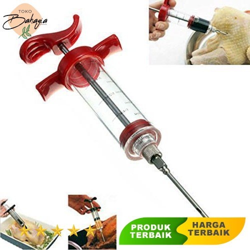 

Injektor Bumbu Marinasi Daging BBQ Seasoning Injector