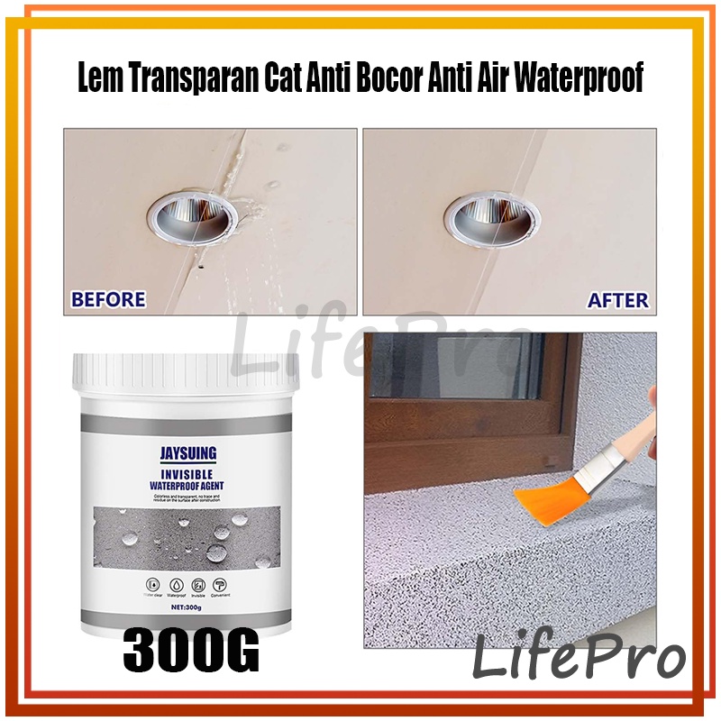 JAYSUING 300Gram Lem Transparan Cat Anti Bocor Invisible Waterproof Insulating Sealant KERAMIK KAMAR