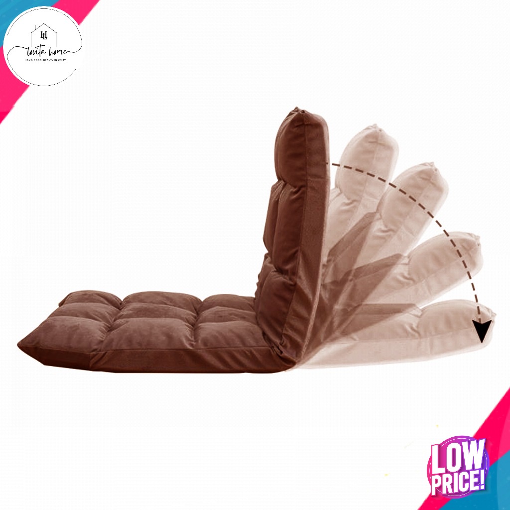 Sofa Lesehan Oscar Lipat Single Seater / Lazy Sofa Bed / Kursi Malas / Floor Chair / Sofa Lipat