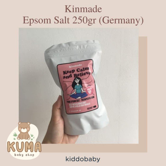 Kinmade Epsom Salt 250gr (Germany) | Garam Epsom Sumbatan ASI