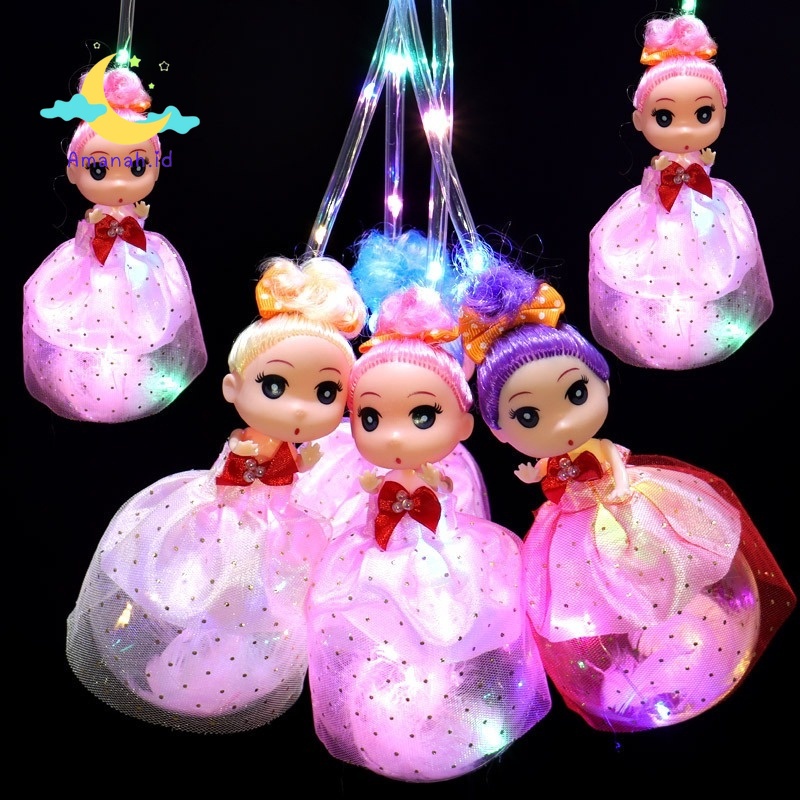 Amanah.id- Mainan Lampu LED anak Motif BONEKA / Mainan Lampu LED lucu anak