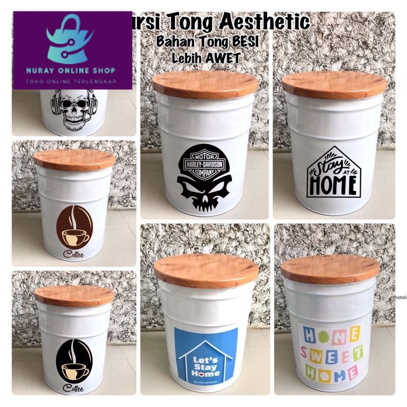 - Kursi tong/Meja tong/Kursi Bar/Kursi cafe/Kursi drum/Meja cafe