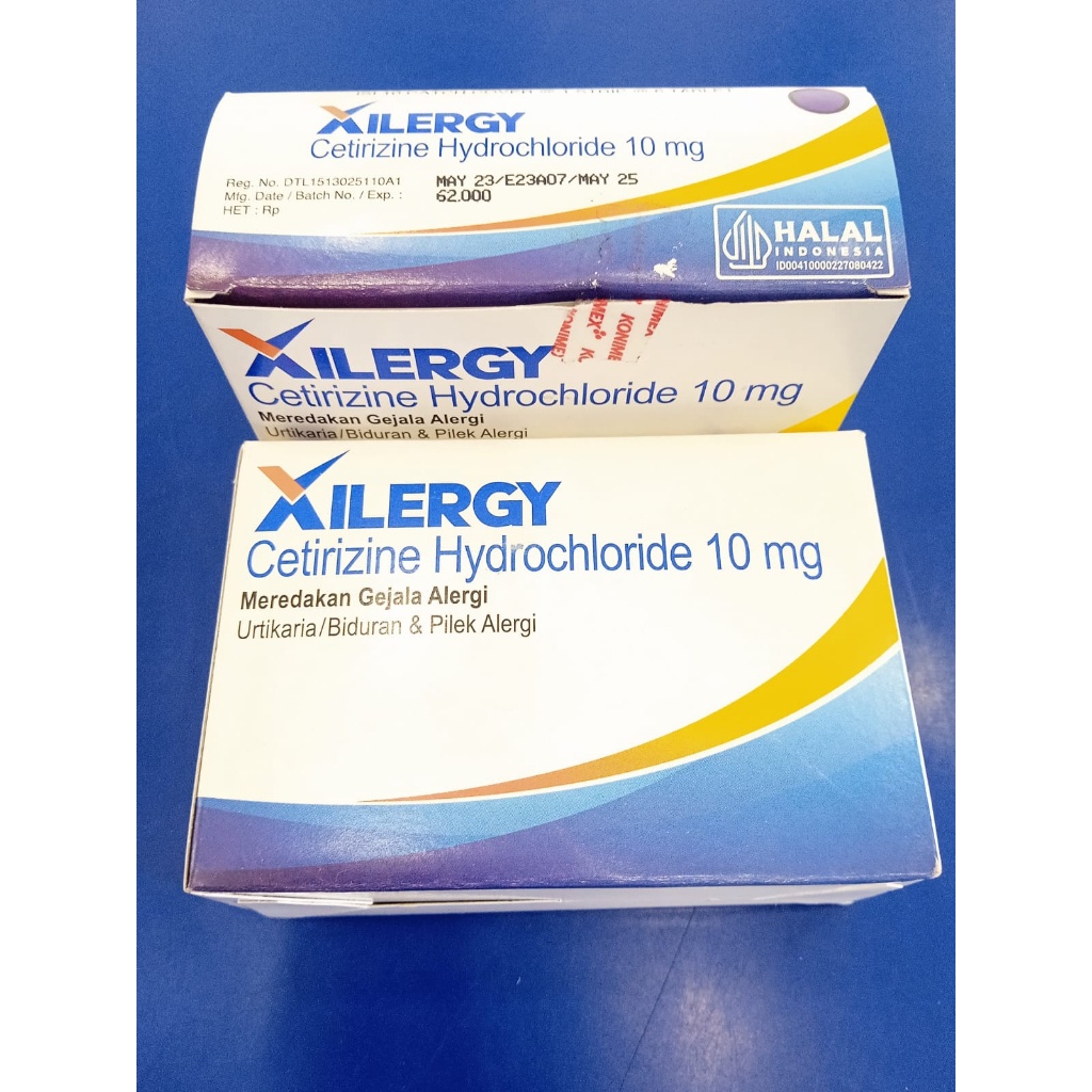 OBAT ALERGI XILERGI TABLET PER STRIP ISI 6 - MENGOBATI PILEK FLU DAN BIDURAN ALERGI DINGIN - ORIGINA