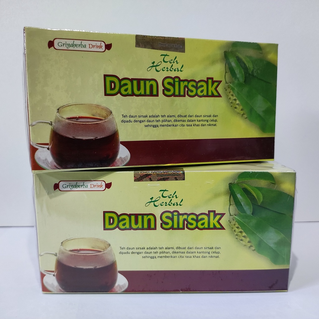 

Teh herbal daun sirsak untuk menjaga kesehatan dan turunkan kolesterol Minuman Obat Kanker Teh Daun Sirsak isi 20 Kantong Teh Celup HALAL Original