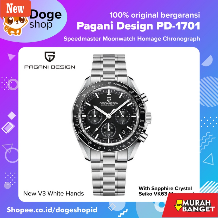 cocok buat kerja- Pagani Design PD-1701 Chronograph Seiko VK63 alt Speedmaster Moonwatch