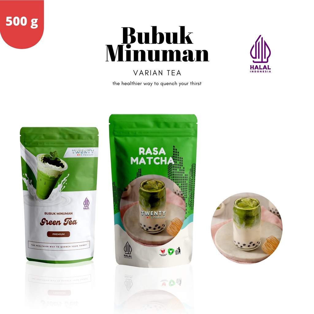 

bubuk minuman rasa tea 500gr serbuk minuman aneka rasa bubuk minuman kekinian powder minuman thai tea