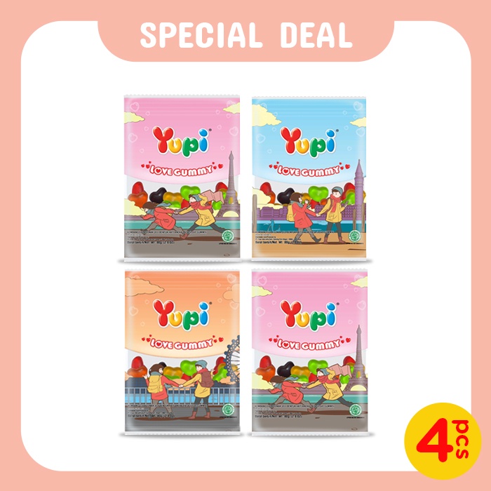 

Paket Yupi Love Gummy 4 Pack