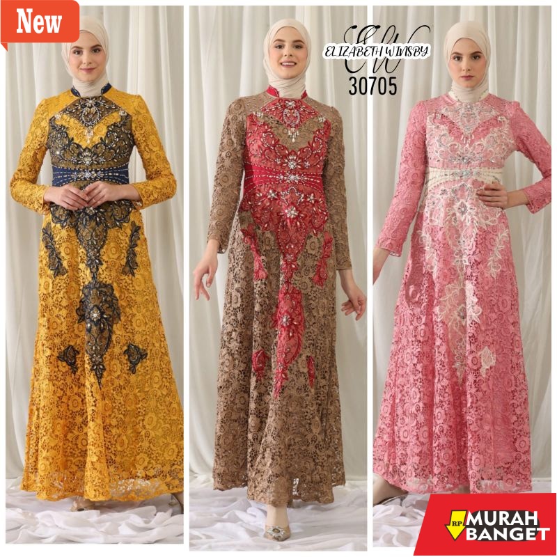 dijamin awet dan asli- NEW ARRIVAL ELIZABETH WINSBY GAMIS MUSLIM FASHION GAMIS MUSLIM PESTA BAJU MUS