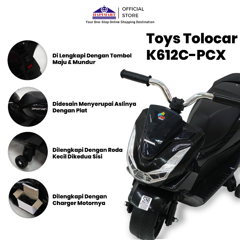 Motor Aki Mainan  Anak Pakai Aki / Motor Aki Pcx Anak Mainan Motor Aki Pcx PMB K612C-PCX