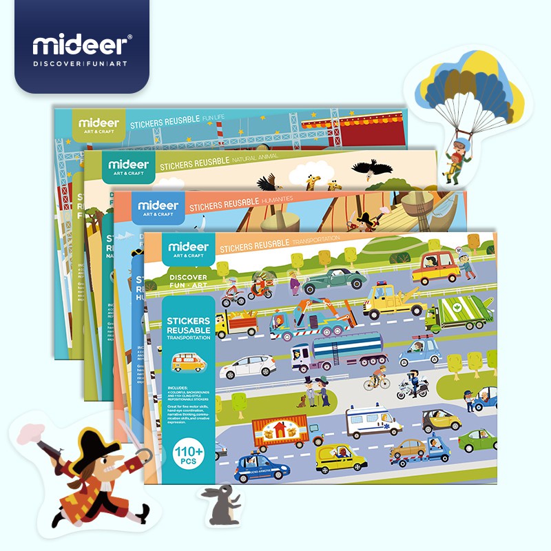 

Mideer Reusable Stickers Mainan Edukasi Anak